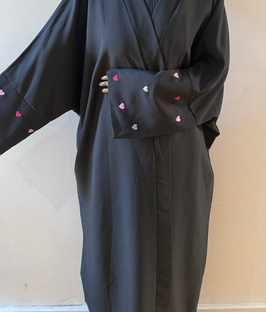 Heart Sleeve Abaya