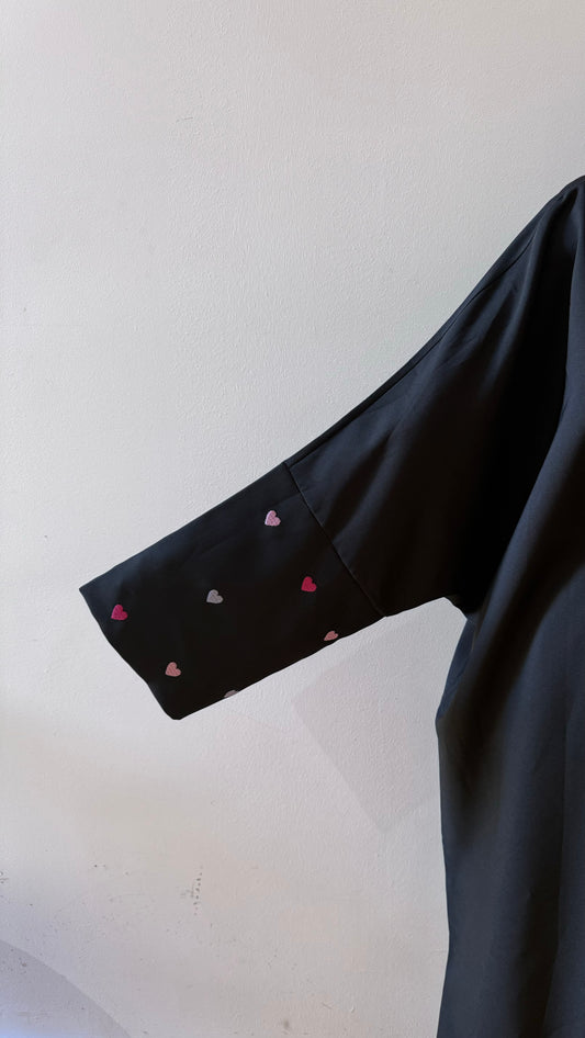 Heart Sleeve Abaya