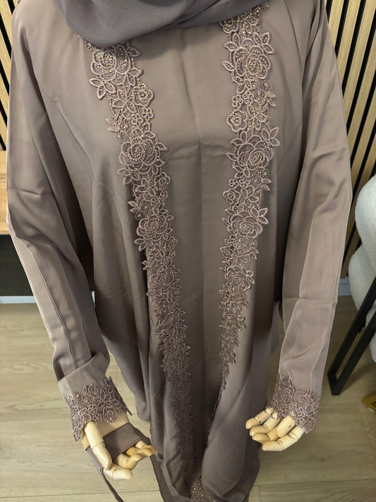 Abaya Amira DARK BEIGE