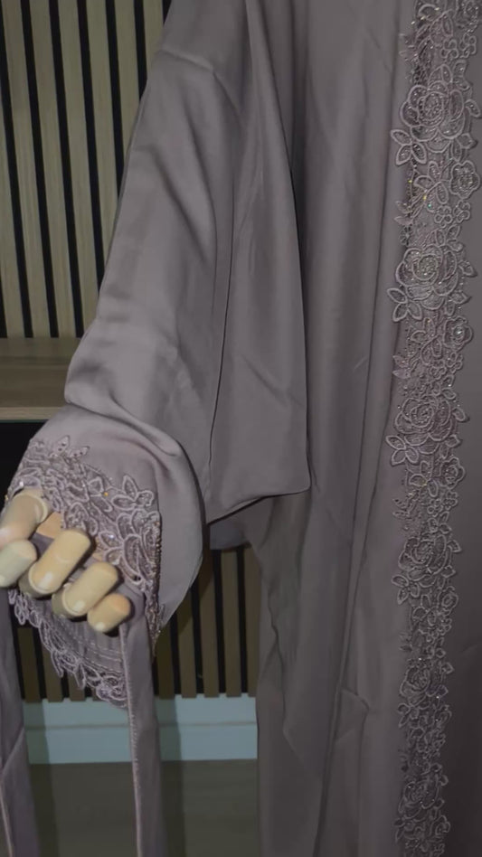 Abaya Amira DARK BEIGE