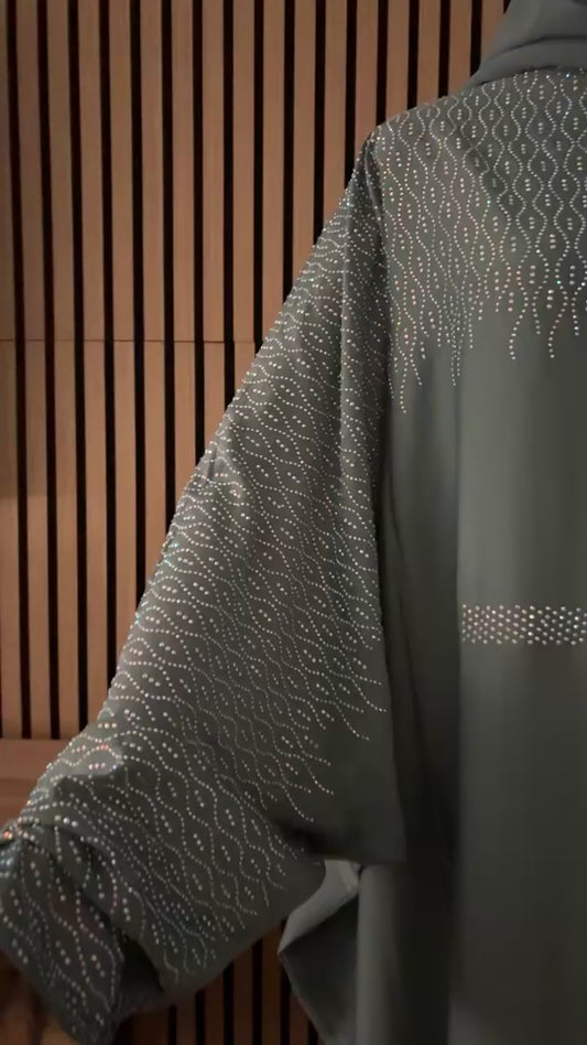 Pearly Turquoise Abaya